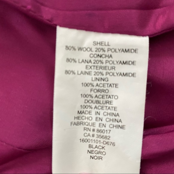 Bebe Collection - Black Fitted Blazer with Leather Trim - Picture 7 of 7